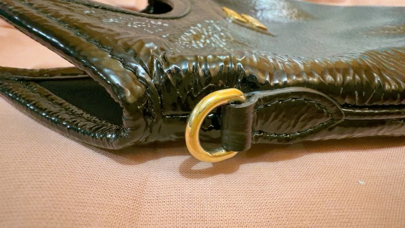 miu miu mini ivy 黑色油蠟皮 手提、斜背包-4