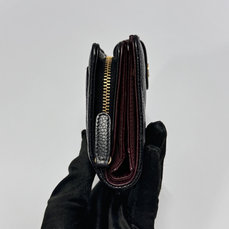 （極新🎁） Chanel 香奈兒 黑金魚子醬牛皮 中夾 代購5萬多！-3