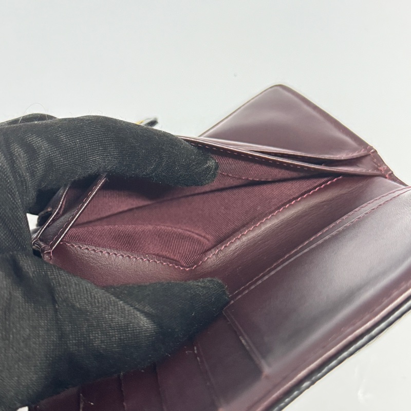 （極新🎁） Chanel 香奈兒 黑金魚子醬牛皮 中夾 代購5萬多！-13