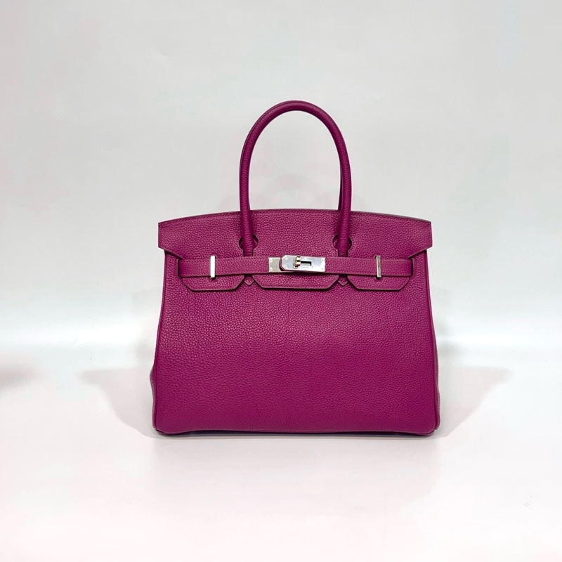 HERMES k5托斯卡紫TOGO皮銀釦birkin30-0