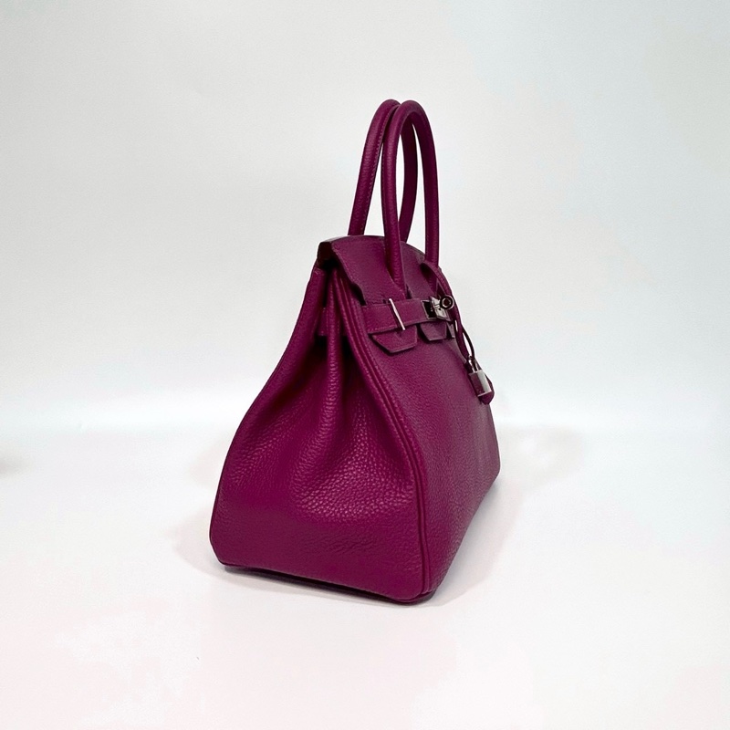 HERMES k5托斯卡紫TOGO皮銀釦birkin30-2