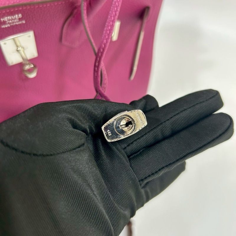 HERMES k5托斯卡紫TOGO皮銀釦birkin30-9