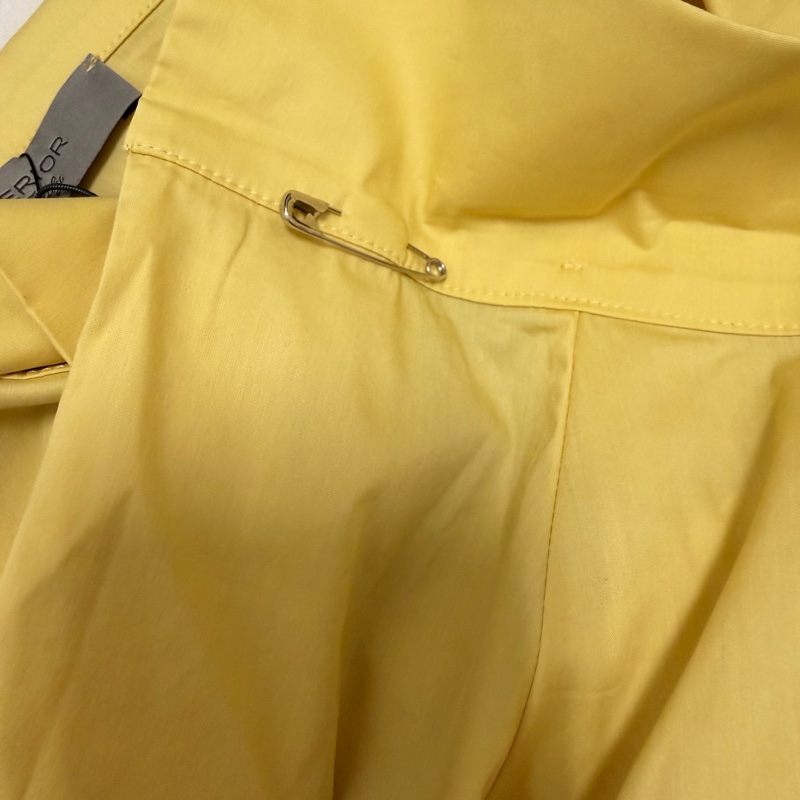 義大利萬元精品D.Exterior 黃色寬領7-8分袖上衣 M-L可穿-8