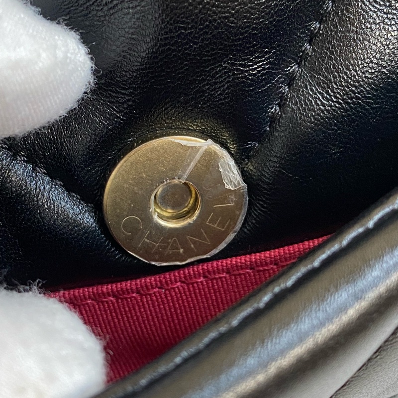 ®️Chanel 19bag 黑金小號 晶片款-39