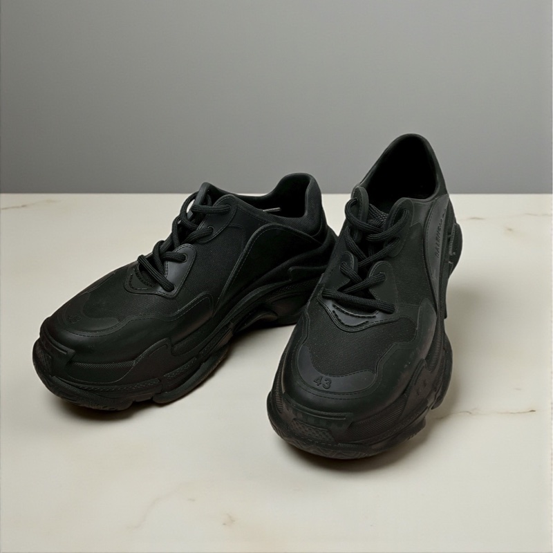 莉亞精品♡Balenciaga 752335運動鞋 黑色 二手-0