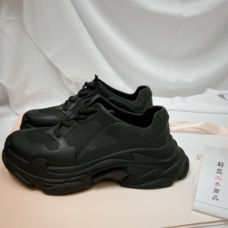 莉亞精品♡Balenciaga 752335運動鞋 黑色 二手-4
