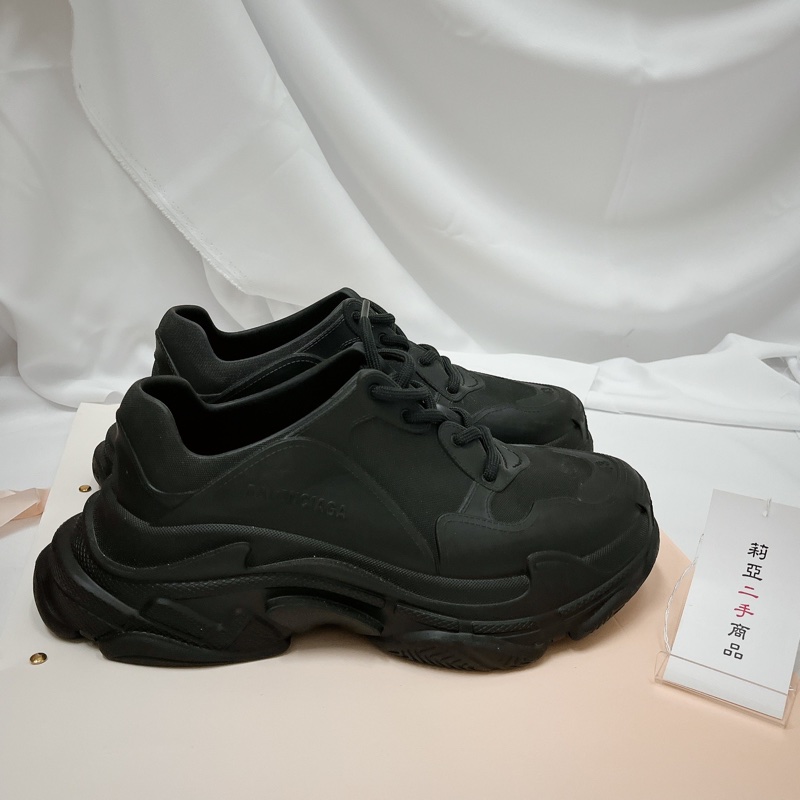 莉亞精品♡Balenciaga 752335運動鞋 黑色 二手-5