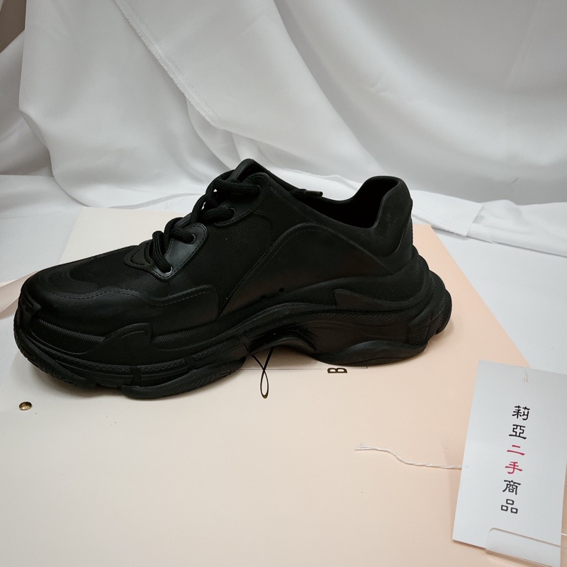 莉亞精品♡Balenciaga 752335運動鞋 黑色 二手-7