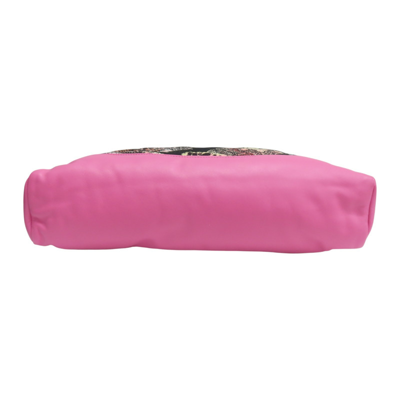 粉色牛皮 黑色印花帆布 31包 肩背包【CHANEL 香奈兒】-3