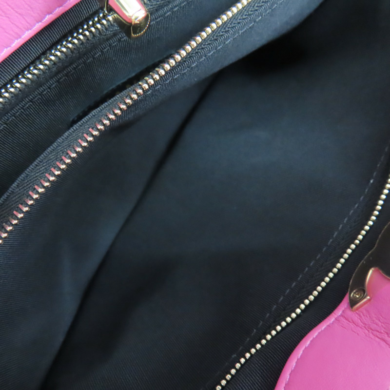 粉色牛皮 黑色印花帆布 31包 肩背包【CHANEL 香奈兒】-7