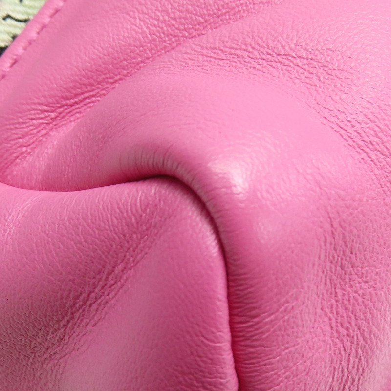 粉色牛皮 黑色印花帆布 31包 肩背包【CHANEL 香奈兒】-17