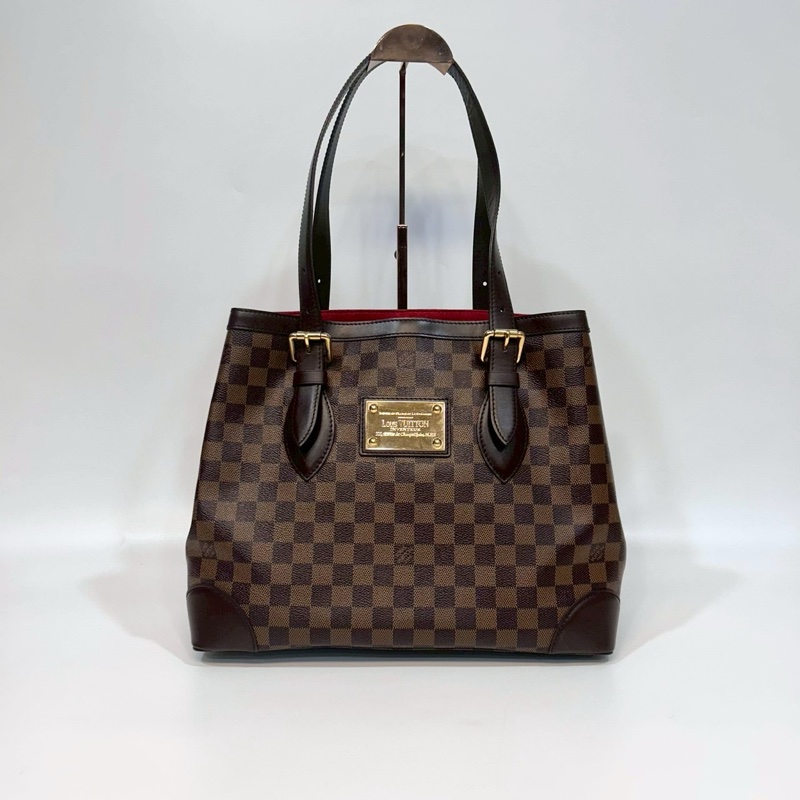 LV咖啡棋盤格金牌雙耳托特包N51204-0