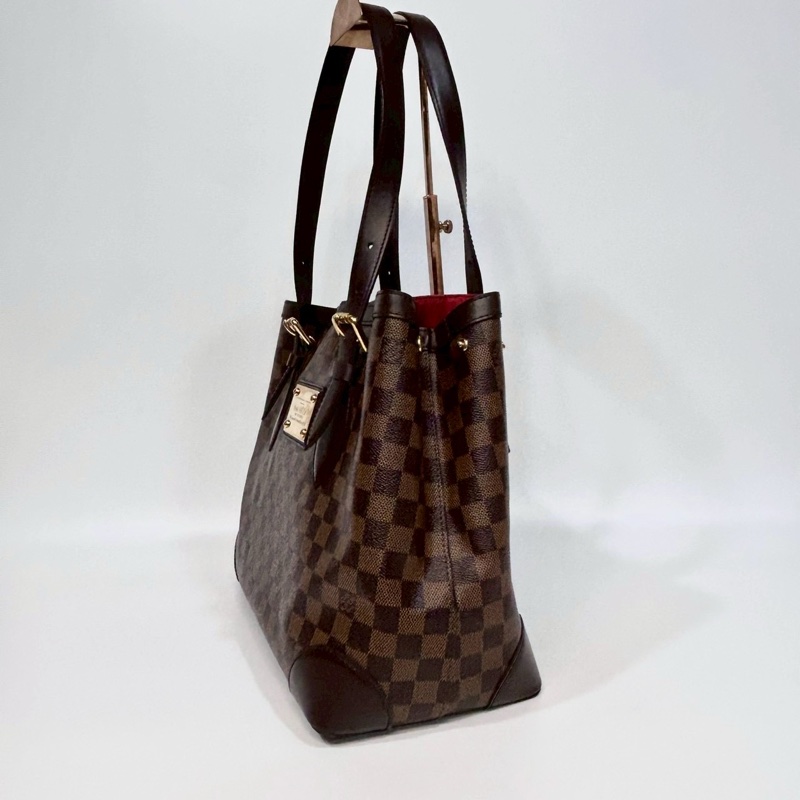 LV咖啡棋盤格金牌雙耳托特包N51204-1