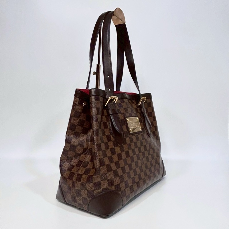 LV咖啡棋盤格金牌雙耳托特包N51204-2