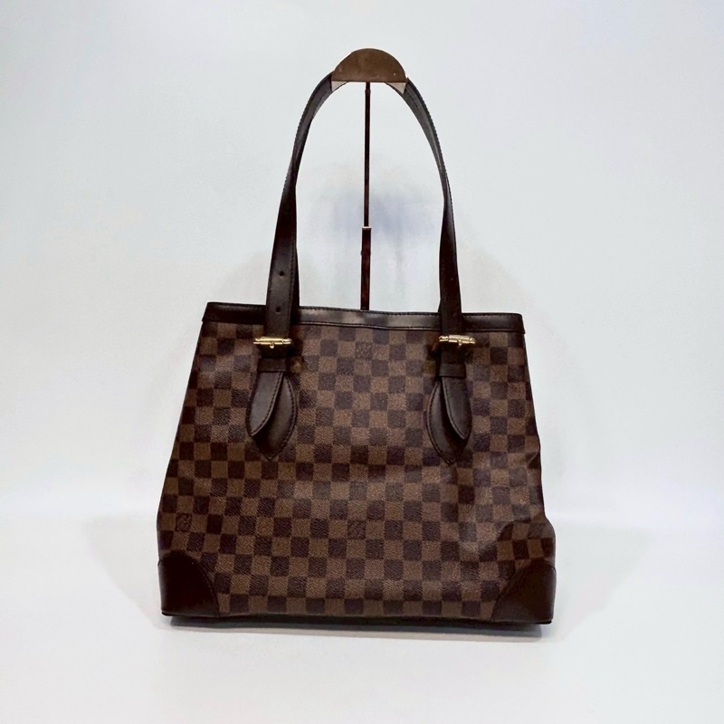 LV咖啡棋盤格金牌雙耳托特包N51204-3