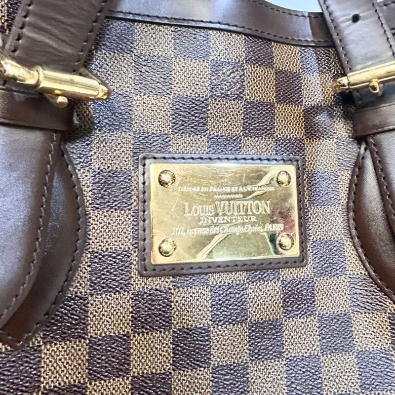 LV咖啡棋盤格金牌雙耳托特包N51204-12