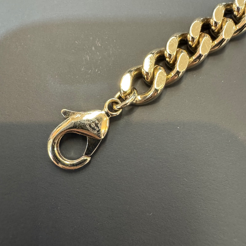 CHANEL淡金釦五花色雙C項鍊ABC384-6