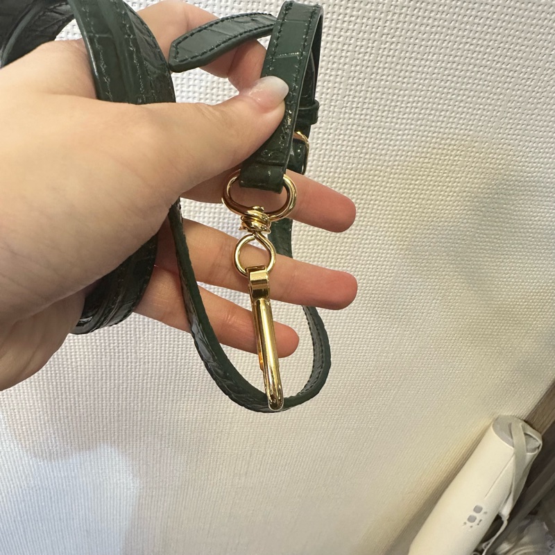 Balenciaga Le City 迷你鱷魚壓紋手提包(綠色)-7