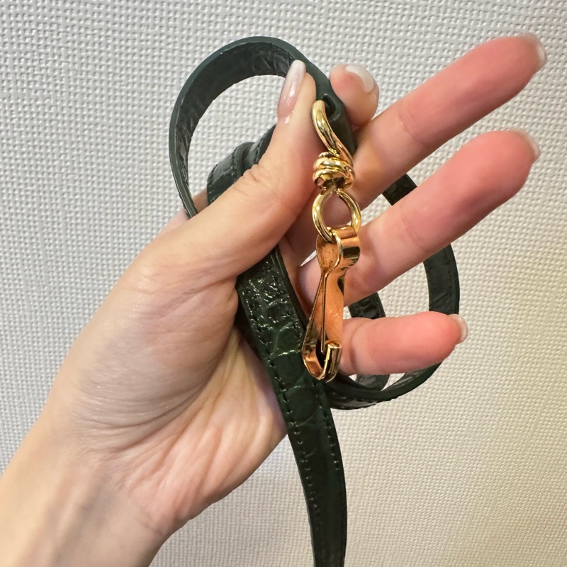 Balenciaga Le City 迷你鱷魚壓紋手提包(綠色)-8