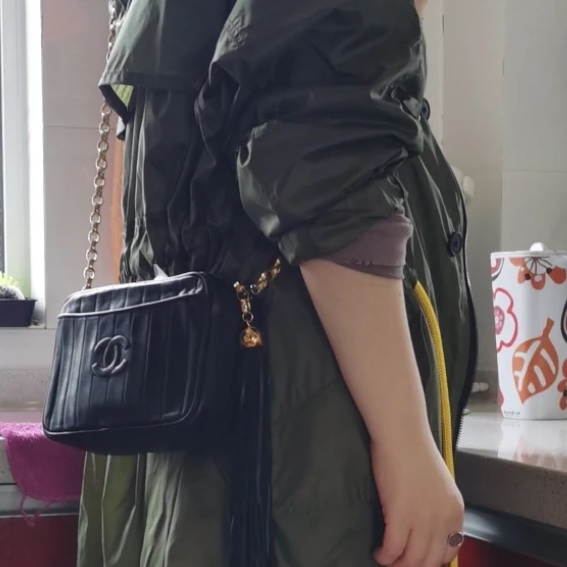 🌷Chanel 香奈兒小羊皮金球流蘇包|經典花紋✦fufu style 精品✦ 氣質款|-4