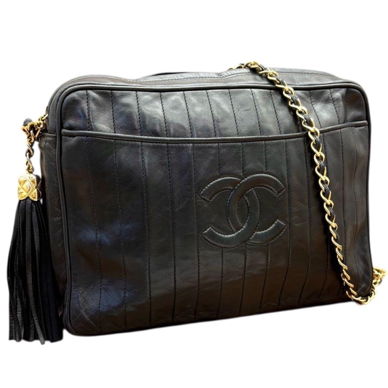 🌷Chanel 香奈兒小羊皮金球流蘇包|經典花紋✦fufu style 精品✦ 氣質款|-6