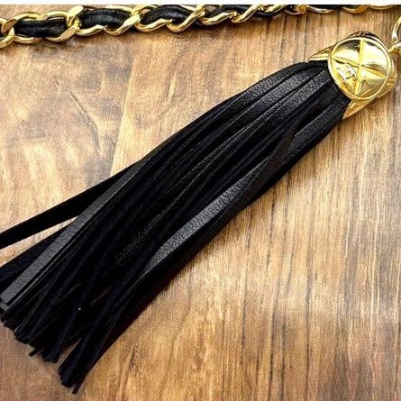 🌷Chanel 香奈兒小羊皮金球流蘇包|經典花紋✦fufu style 精品✦ 氣質款|-25