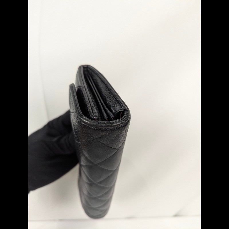 莉亞精品♡Chanel 經典荔枝皮長夾 二手美品-8