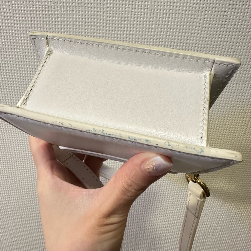 Jacquemus Le Chiquito 白色牛皮迷你手提包-16