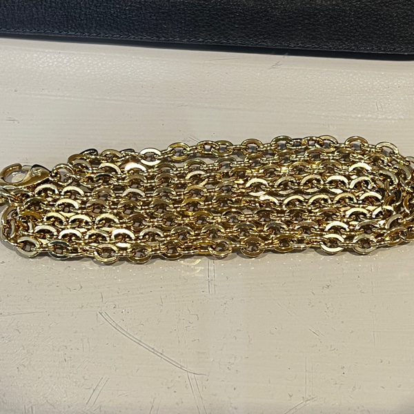 LV 黑牛皮壓紋Felicie Pochette金釦3合1斜背包-16