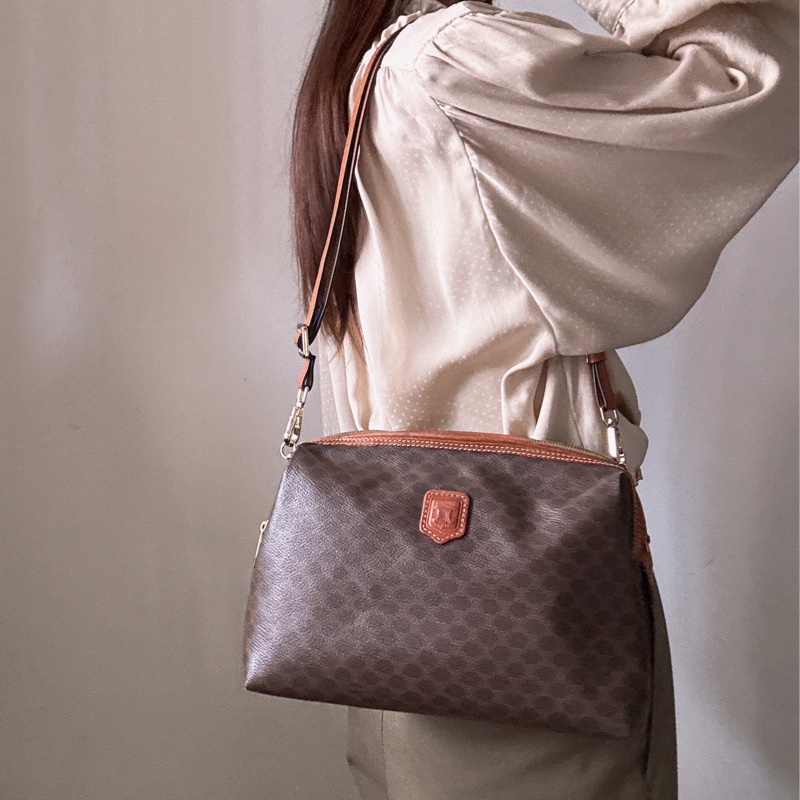 中古Celine雲朵包 腋下斜背包兩用 男女適用-0