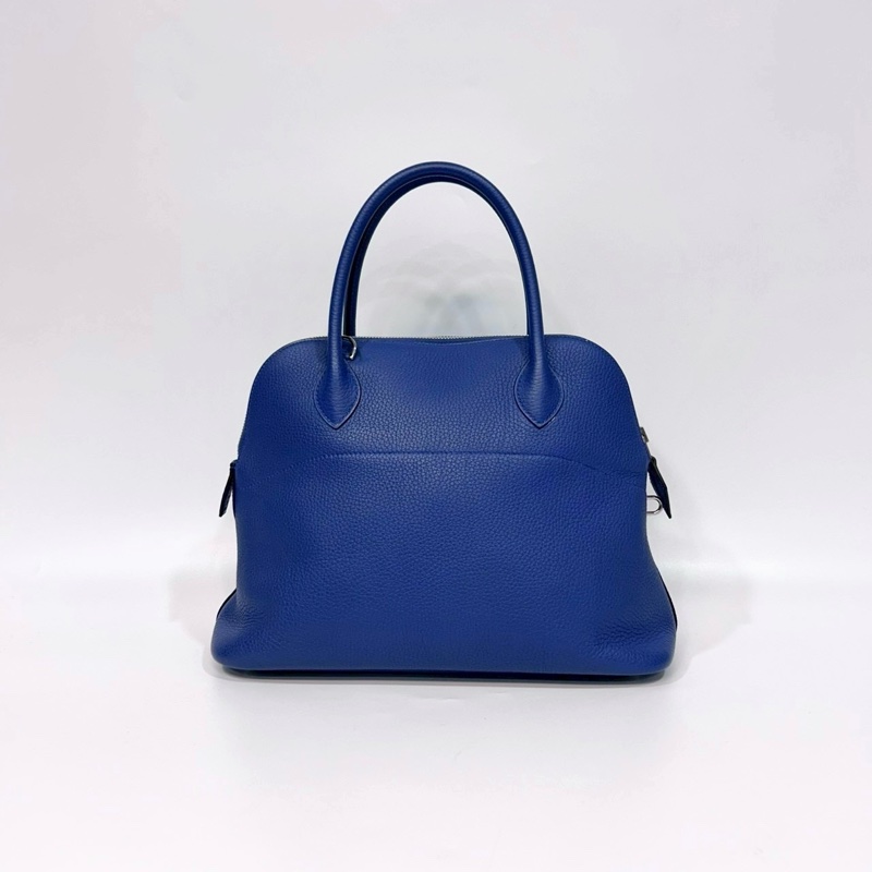 HERMES 愛馬仕R2瑪瑙藍TC皮BOLIDE 31 保齡球包-1