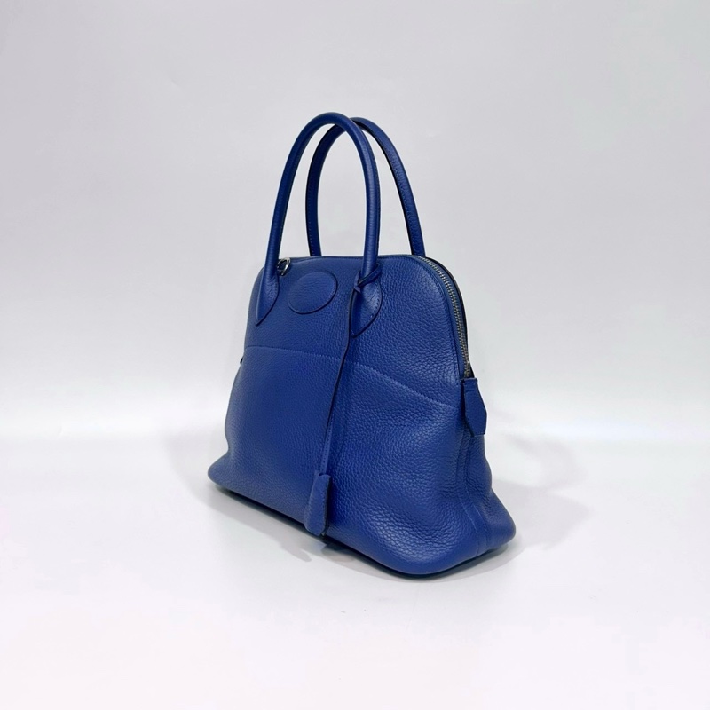 HERMES 愛馬仕R2瑪瑙藍TC皮BOLIDE 31 保齡球包-3