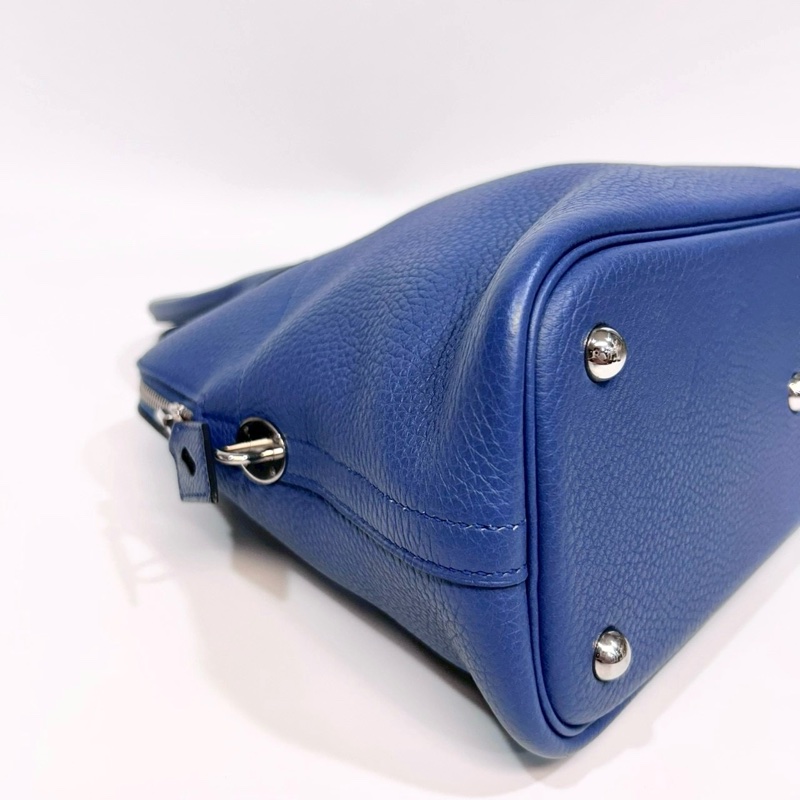 HERMES 愛馬仕R2瑪瑙藍TC皮BOLIDE 31 保齡球包-6