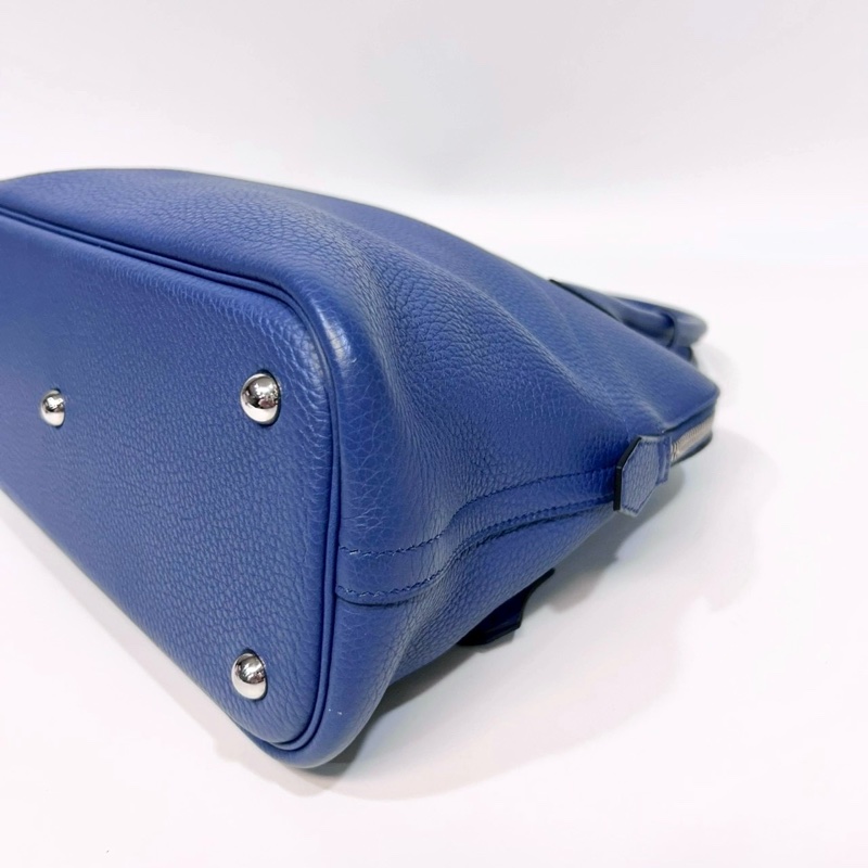 HERMES 愛馬仕R2瑪瑙藍TC皮BOLIDE 31 保齡球包-7