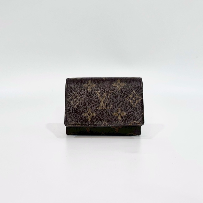 LV原花拚咖內裡下蓋卡包m62920-0