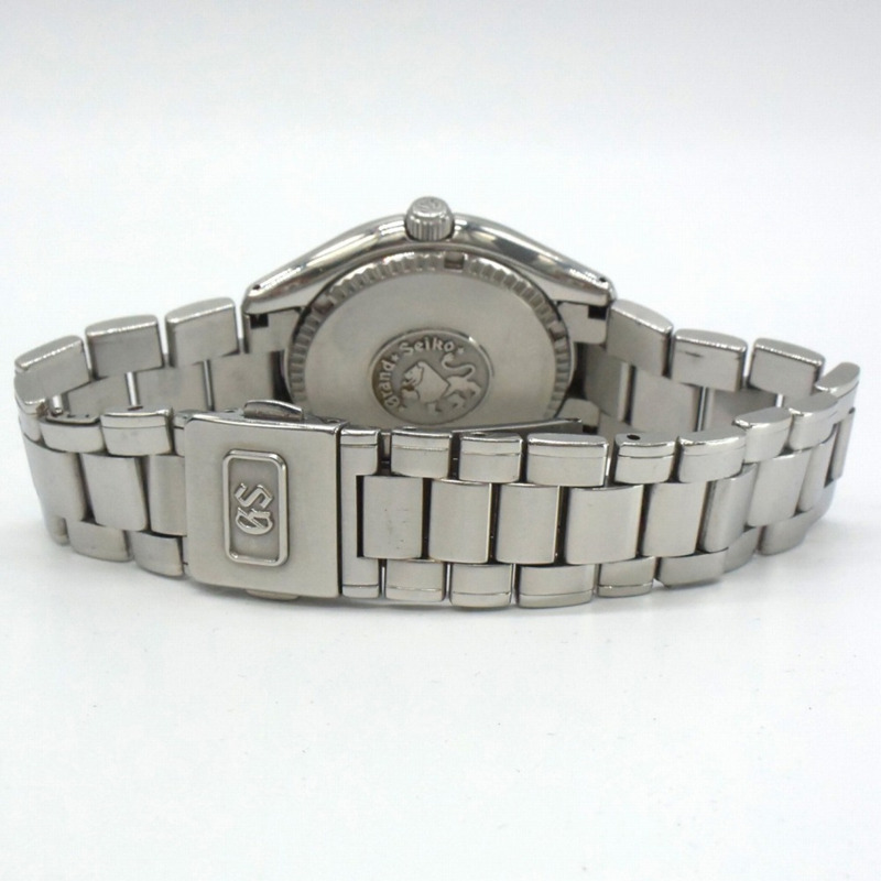 精工 Grand Seiko SBGX007/9F62-0A10 男士不鏽鋼石英錶，電池供電，黑色錶盤，銀/黑錶帶-3