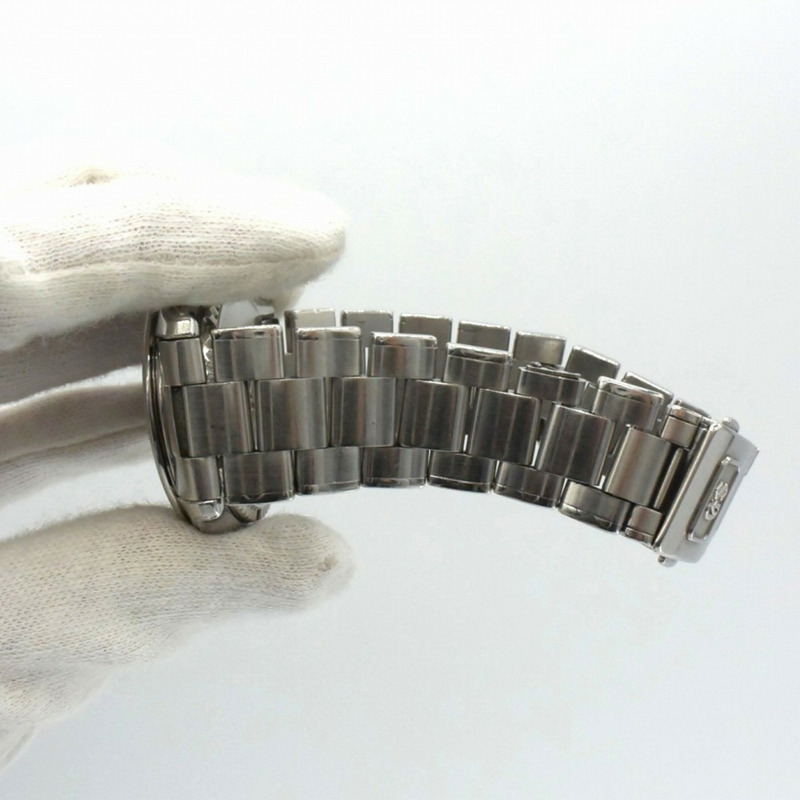 精工 Grand Seiko SBGX007/9F62-0A10 男士不鏽鋼石英錶，電池供電，黑色錶盤，銀/黑錶帶-7