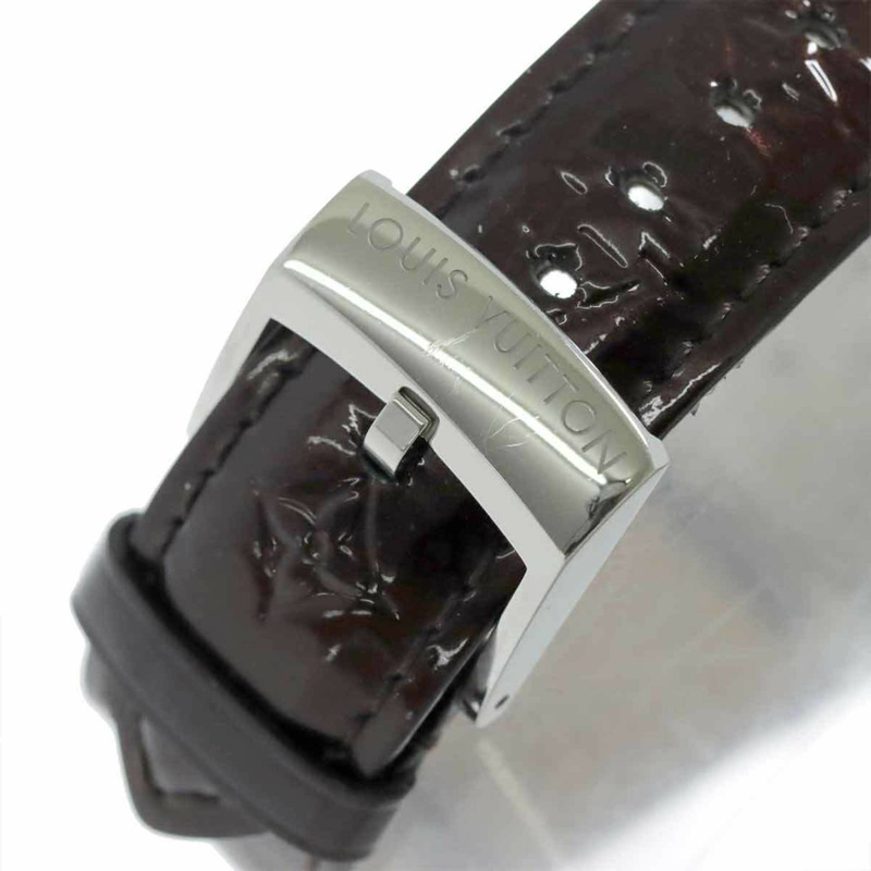 路易威登 Tambour Disc Amaranth Diamond GM Q111C 男士石英腕錶-6