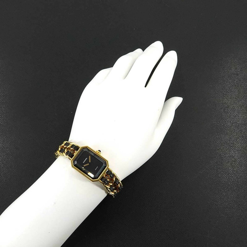 香奈兒 (CHANEL) Premiere 女士腕錶，M 碼，H0001，黑金配色，石英機芯-3