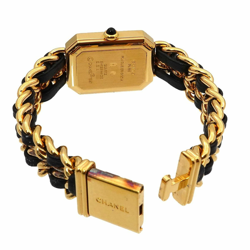 香奈兒 (CHANEL) Premiere 女士腕錶，M 碼，H0001，黑金配色，石英機芯-4