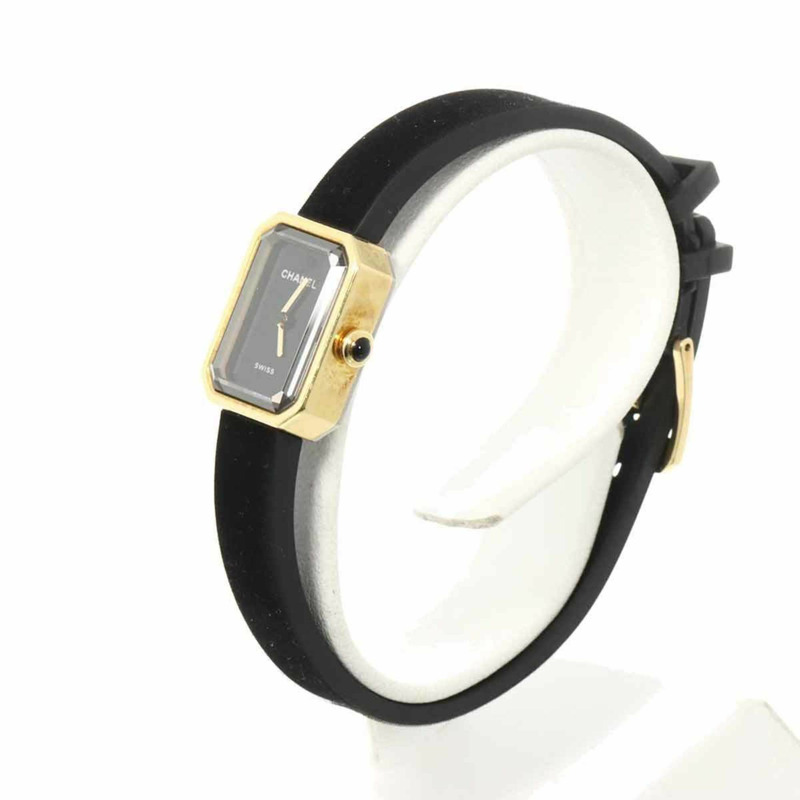 香奈兒 Premiere Velvet H6125 女士腕錶，黑色，18K 黃金錶殼，石英機芯-1