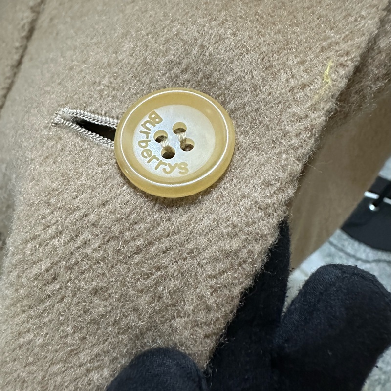 Burberry 羊毛駝色大衣-11