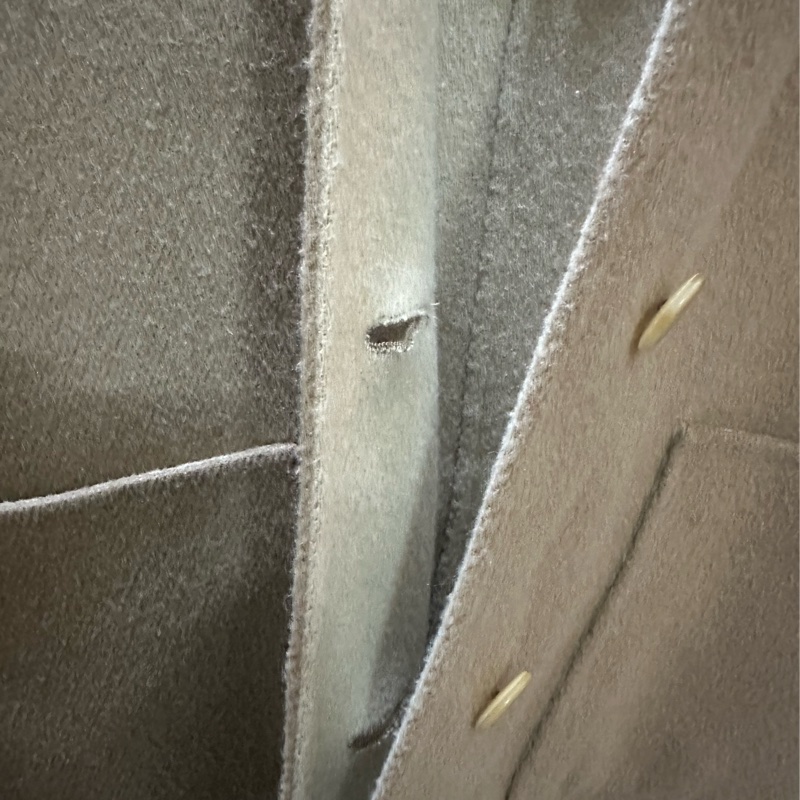 Burberry 羊毛駝色大衣-29