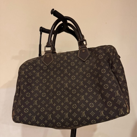 Louis Vuitton LV Speedy 30 深咖啡丹寧包
