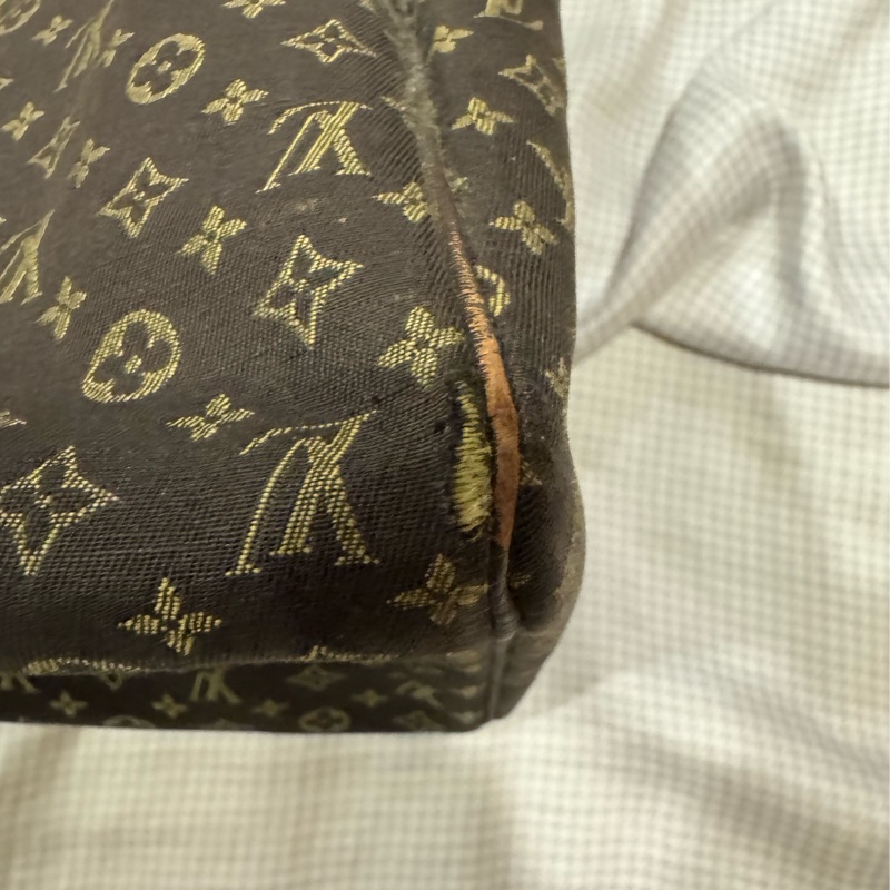Louis Vuitton LV Speedy 30 深咖啡丹寧包-3