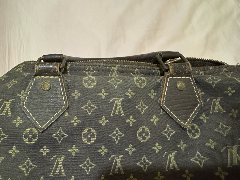 Louis Vuitton LV Speedy 30 深咖啡丹寧包-6