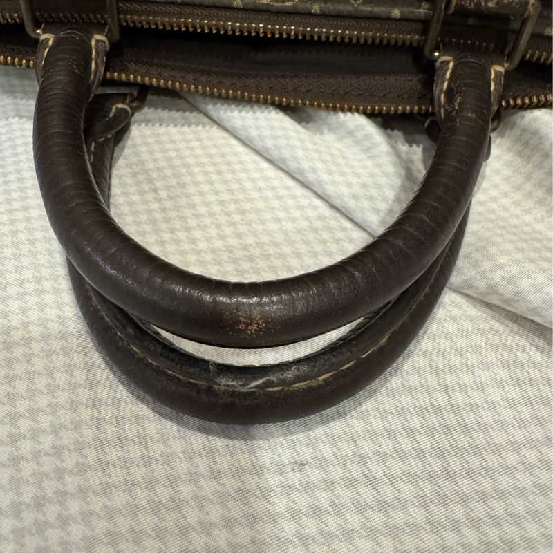 Louis Vuitton LV Speedy 30 深咖啡丹寧包-7