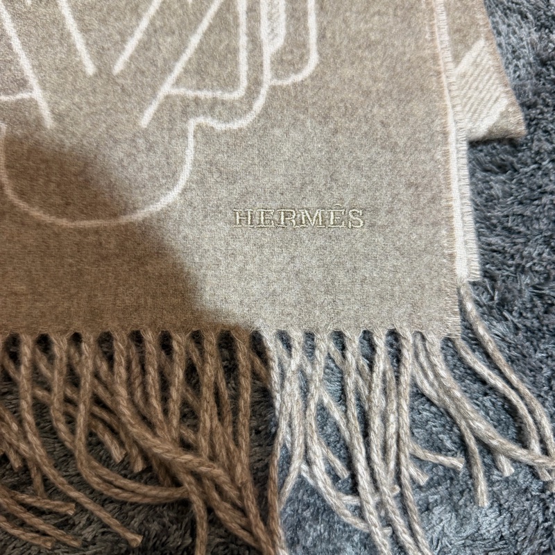 Hermes Tete-a-Tete Equestre 羊絨圍巾-2