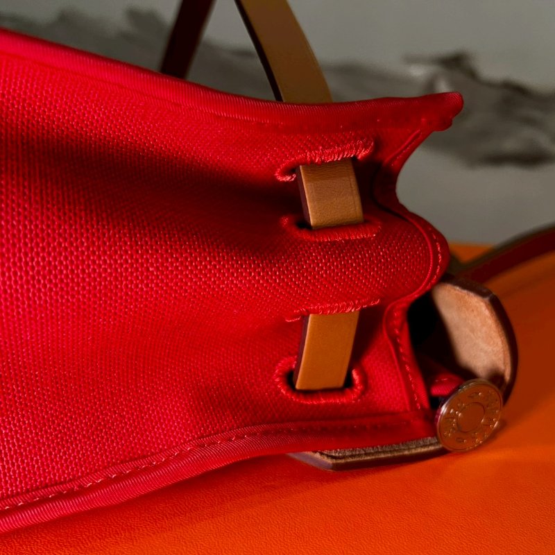 Hermès 愛馬仕 98成新HERBAG ZIP 31 AJ番茄紅 X刻 (購證盒全)-15