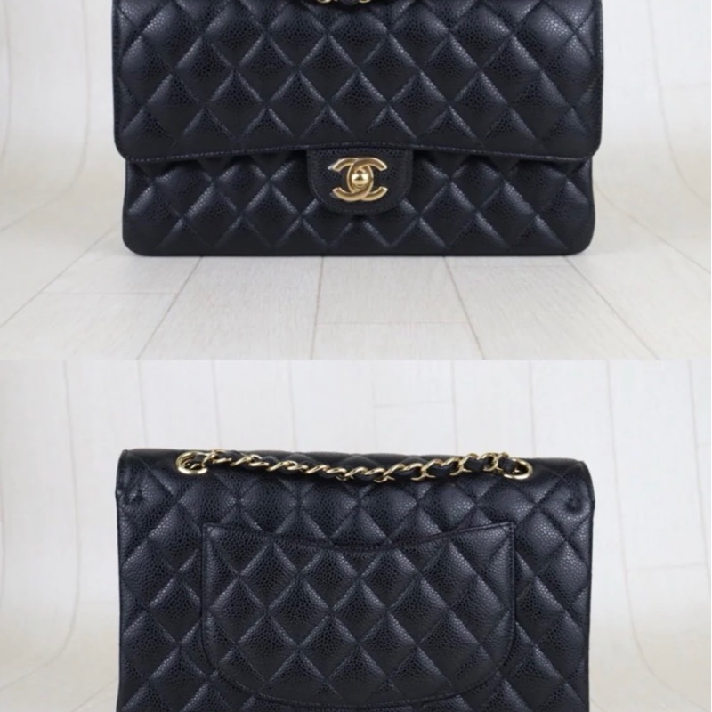 「JL精品代購」極新 Chanel cf25荔枝牛皮 全配-2